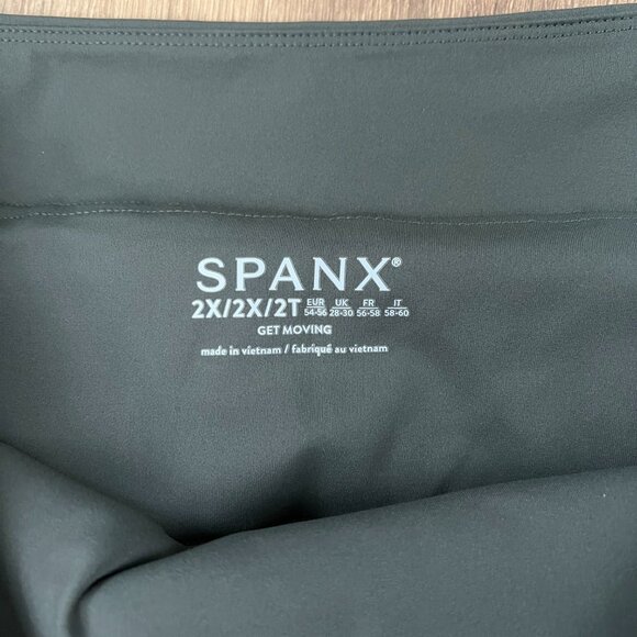 NEW Spanx Get Moving Pleated Skort, Dark Palm Green - Picture 5 of 14